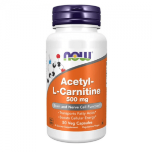 NOW Acetyl L-Carnitine 500mg, 50caps