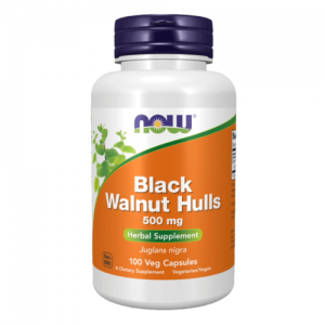 NOW Black Walnut Hulls 500mg, 100vcaps