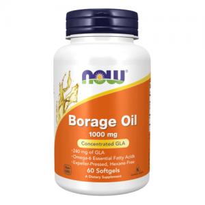 NOW Borage Oil 1000mg, 60sgels