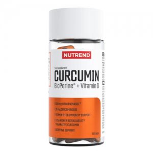 Nutrend Curcumin + Bioperine + Vitamin D, 60caps