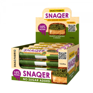 Батончик SNAQER, 50g (Арахис с фисташкой и хрустящим тестом), 50g