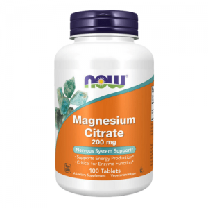 NOW Magnesium Citrate 200mg, 100tab