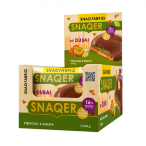 Печенье Snaqer "Фист. паста, тесто, карамель", 45g