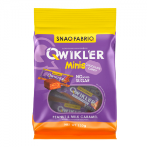 Snaq Fabriq Батончик глаз. мягкий грильяж с арахисом Qwikler, 130g
