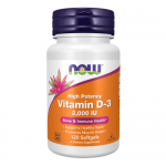 NOW Vitamin D3 2000ME, 120sgels