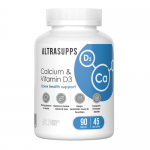 UltraSupps Calcium & Vitamin D3, 90tab