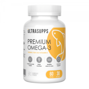 UltraSupps Premium Omega-3, 60caps